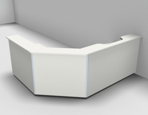Empfangstheke solid 260x200cm - empfangstheke,
