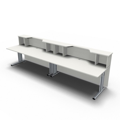Empfangstheke solid 360cm mit - empfangstheke,